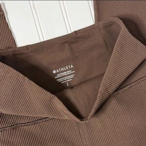 Athleta Brown Elation Rib Tight Leggings